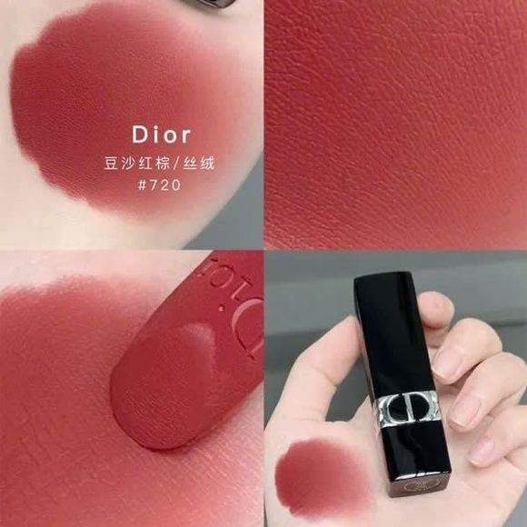 DIOR Rouge Dior 720 Icone Satin Couture Color Longwear Lipstick Mini 0.05oz NEW - Picture 4 of 4